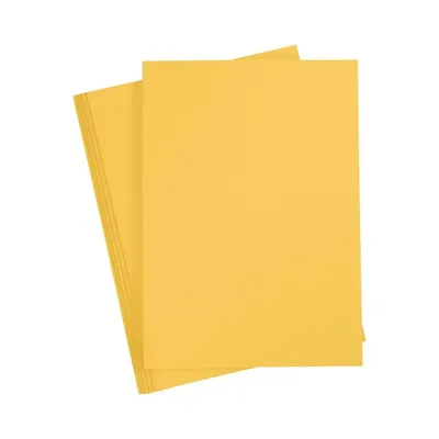 Image de Carton de bricolage A4 jaune 180 g/m², carton pour le bricolage, la peinture & le DIY - paquet de 20