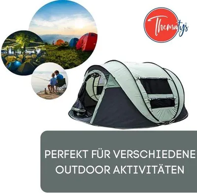 Produktbild von Famanu Campingzelt Wasserfest - 280 cm x 200 cm x 120 cm