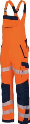 Immagine prodotto di Vizwell Flex-HiVis VWT191 salopette ad alta visibilità taglia 110 arancio fluorescente/navy