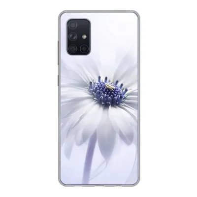 Produktbild von MuchoWow® Handyhülle Schutzhülle Hülle für Samsung Galaxy A51 Blume - Abstrakt - Weiß Silikon Softcase Handy Hülle - Schutzabdeckung