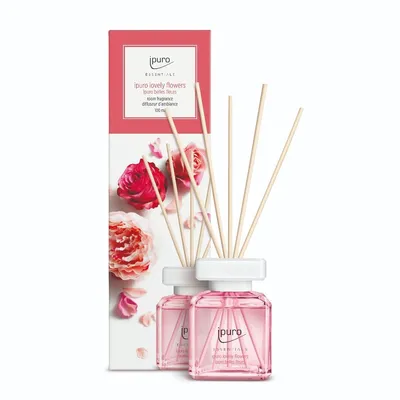 Produktbild von ipuro RAUMDUFT LOVELY FLOWERS, Duftflasche, Schilfaroma-Diffusor
