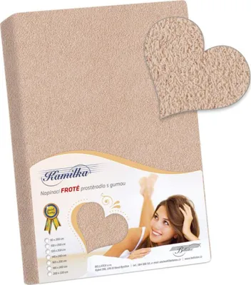 Obrázek produktu pro Prostěradlo froté - Béžová - 140x200