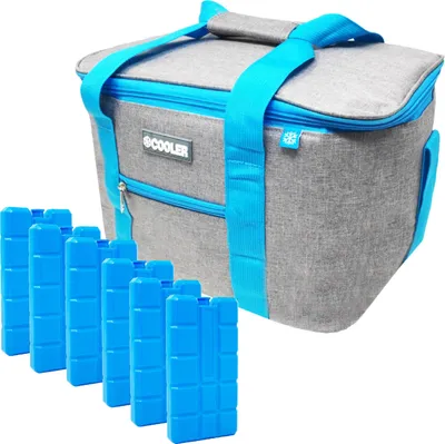 Produktbild von ToCi Kühltasche Isoliertasche Thermotasche Picknicktasche Kühlbox für Camping Outdoor | mit 6 x 200ml Kühlakku Kühlelemente