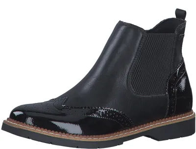 Produktbild von s.Oliver Damen Chelsea Boots mit Reißverschluss Elegant, Schwarz (Black Comb.),