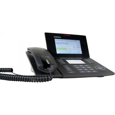 Obrázek produktu pro AGFEO ST 56, IP telefon, Černá, Sluchátko s kabelem, 5000 pol., LCD, Modrá
