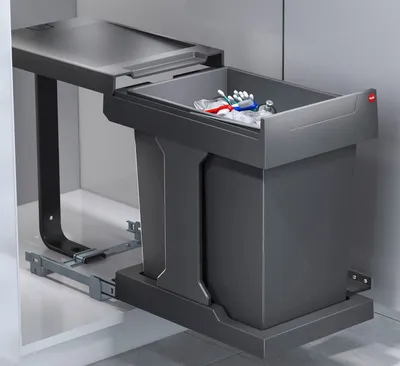 Zdjęcie produktu dla Kuchnia z koszem na śmieci Hailo, montaż z szafki 40cm, automatyczne wysuwanie