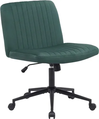Obrázek produktu pro Kancelářská židle - Ergonomická otočná židle - Nastavitelná výška a otáčení o 360 stupňů | Barva: zelená | Materiál: měkký