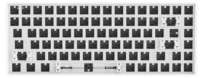 Produktbild von Sharkoon SKILLER SGK50 S3, 75%, Kabelgebunden, USB, RGB-LED, Weiß