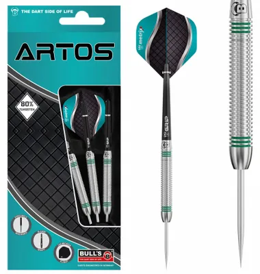 Produktbild von BULL'S Artos AR1 Steeldart, Mint 80% Tungsten - 24g -- 1 Satz