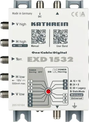 Produktbild von Kathrein EXD 1532 5Eingänge 32Ausgänge Satblock-Verteilung (20510104)