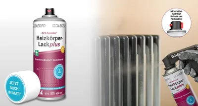 Produktbild von Jaeger 279 Heizkörperlack Plus Spray 400ml Weiß Hochglanz