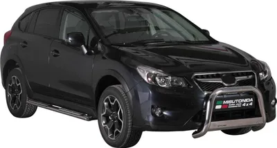 Zdjęcie produktu dla Progi boczne ze stali nierdzewnej do Subaru XV 2012-2025 srebrne