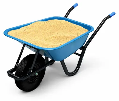 Produktbild von BITUXX Schubkarre 100L Schubkarren Schiebkarre Groß Scheibtruhe Bauschubkarre Blau mit Luftreifen und kugelgelagerter Achse bis 250kg MS-19518