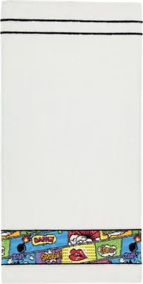 Produktbild von Feiler GmbH, COMICS BORDER Handtuch 50x100 weiß 01000010504