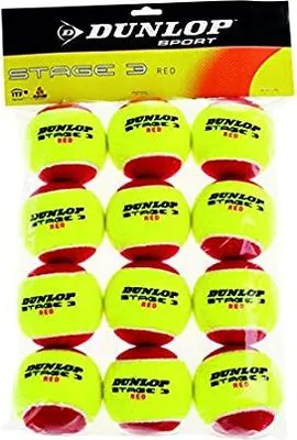 Produktbild von Dunlop Mini Tennis Balls Red Red Pack of 12