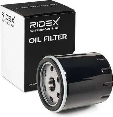 Produktbild von Ölfilter RIDEX 7O0182 Anschraubfilter für VW Polo Schrägheck (6R1, 6C1) für SEAT Ibiza IV Schrägheck (6J5, 6P1) für AUDI A1 Sportback (8XA, 8XF)