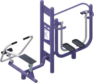 Produktbild von Straßensportgeräte Stepper Klimmzugstangen DipsStangen Kraftstationen Beinpress