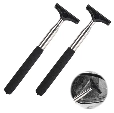 Autoscheibenwischer 2er-Set, Teleskop bis 98 cm, schwarz