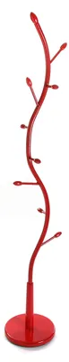 Productafbeelding van Minimalistische Kapstok met 9 Haken in Rood