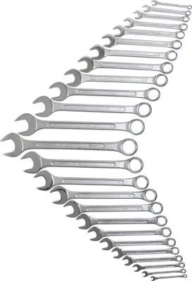Image de BGS 1190 Jeu de clés à fourche, selon DIN 3113A, 6-32 mm, 25 pcs.