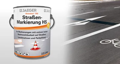 Produktbild von Jaeger 750 Kronalux Straßenmarkierung HS 2,5 Liter weiß