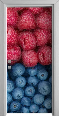 Produktbild von Tür Selbstklebende 90x210 cm Türfolie Türtapete Klebefolie - Farblich Früchte