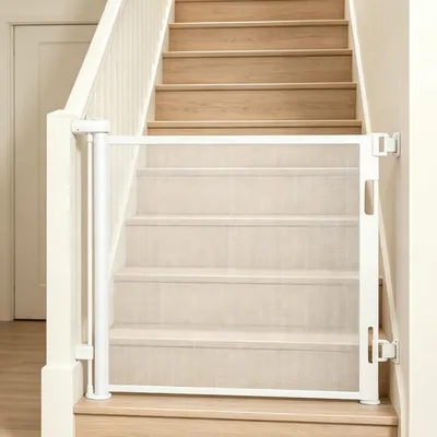 Imagen del producto de Barrera de seguridad extensible, de 0 a 150 cm, para bebés y niños