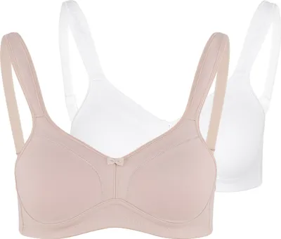 Produktbild von SUSA 2er Pack Comfort Topsy BH ohne Bügel Nahtlose Cups, Sorgt für sicheren Halt, Angenehm auf der Haut