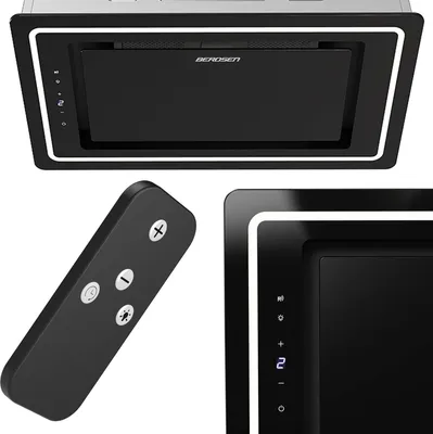 Immagine prodotto di Cappa da cucina elegante 52 cm Nera Berdsen BT-239