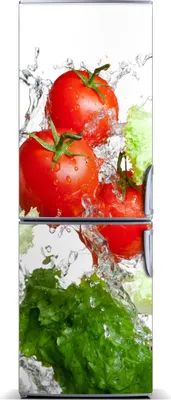 Produktbild von Tulup Kühlschrankdekoration - Magnetmatte - 60 cm x 180 cm - Magnet auf dem Kühlschrank - Tomaten Und Salat