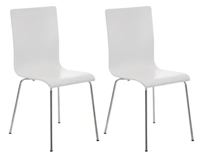 Produktbild von 2er Set Besucherstuhl HLO-CP1 weiß