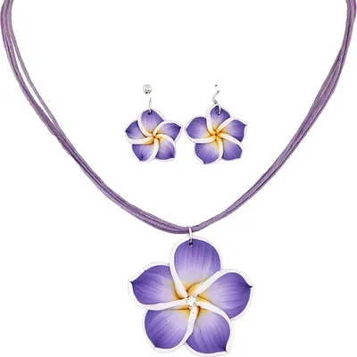 Obrázek produktu pro Set Bohemian Flower - Fialová | Elegantní Šperky KP29717