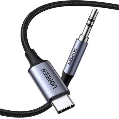 Produktbild von Ugreen CM450, 3.5mm, Männlich, USB Typ-C, Männlich, 1 m, Schwarz
