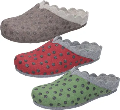 Produktbild von Dr. Brinkmann Damen 320640 Hausschuhe Pantoffeln Filz , Größe:38 EU, Farbe:Rot