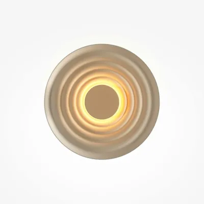 Obrázok produktu pre Kruhová LED nástenná lampa NAMI, sivá, 6 W, teplá biela, 100 lm, hliník, rozmery: 40 x 40 x 8 cm, IP20, Maytoni
