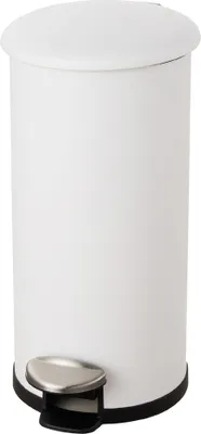 Immagine prodotto di helit H2406505 Cestino a pedale helit "lo zinco", 12 litri, bianco