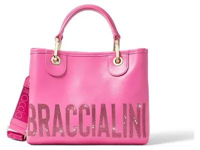 Immagine prodotto di Borsa a Mano Braccialini Aurelia Plus con Strass Chiusura Scatto Black B UNICA 28x21.5x13 cm B17693-NERO