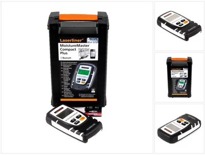 Zdjęcie produktu dla Laserliner MoistureMaster Compact Plus, Beton, Drewno, Cyfrowy, Szary, 0 - 56,4%, 6LR61, 0 - 40 °C