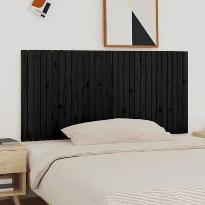 Produktbild von Wand-Kopfteil Schwarz 185x3x90 cm Massivholz Kiefer , Kopfteile Design 2024