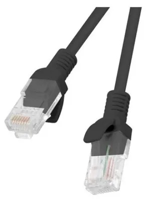 Zdjęcie produktu dla Lanberg PCU5-20CC-0025-BK, 0,25 m, Cat5e, U/UTP (UTP), RJ-45, RJ-45, Czarny