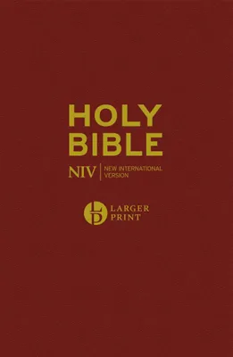 Produktbild von NIV Larger Print Burgundy Hardback Bible