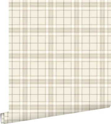 Obrázok produktu pre ESTAhome tapeta károvaný vzor béžová 53 cm x 10,05 m