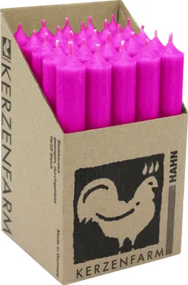 Produktbild von CYLINDER CANDLE neon pink Ø 2,2 x 18 cm Stabkerze