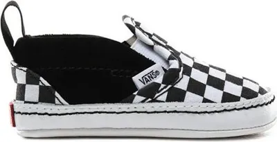 Obrázek produktu pro Vans Slip On V Crib Trainers Without Laces White,Black EU 16 Boys,Girls White,Black EU 16