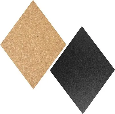 Produktbild von Famanu Kork- und Kreidetafeln - Set mit 4 Kreidetafeln und 3 Korktafeln