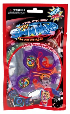 Produktbild von NORIMPEX Leuchtender Fidget Spinner mit Schnur und Lichtshow