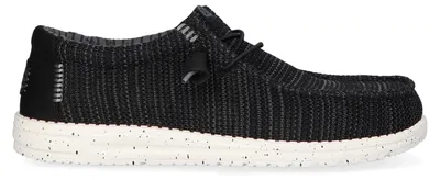 Produktbild von HEYDUDE Wally Stretch Sox Herren Halbschuhe Black/White Größe 47