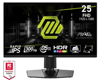 Obrázek produktu pro MSI MAG 255PXF, 62,2 cm (24.5"), 1920 x 1080 px, Full HD, 0,5 ms, Černá