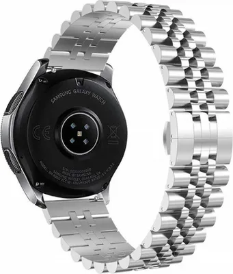 Produktbild von Strap-it Stahlarmband Jubilee - Kompatibel mit Amazfit GTR 2 Armband Ersatzarmband Edelstahl - Faltschließe - Hochwertiges Material - für Smartwatch 22mm Armband Silber