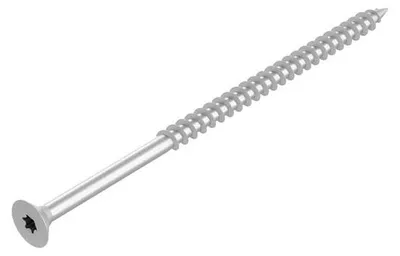 Productafbeelding van Houtschroef 6 x 140 mm - Verzinkt Staal, Gedeeltelijke Schroefdraad, 50 Stuks